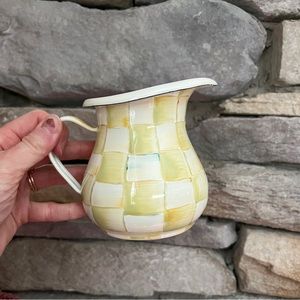 MacKenzie Childs Parchment Check Creamer